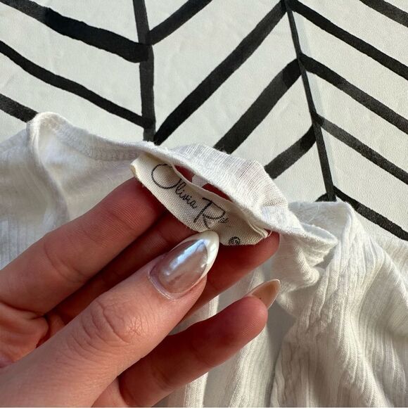 Olivia Rae Lightweight White Longline Cardigan - Picture 4 of 4